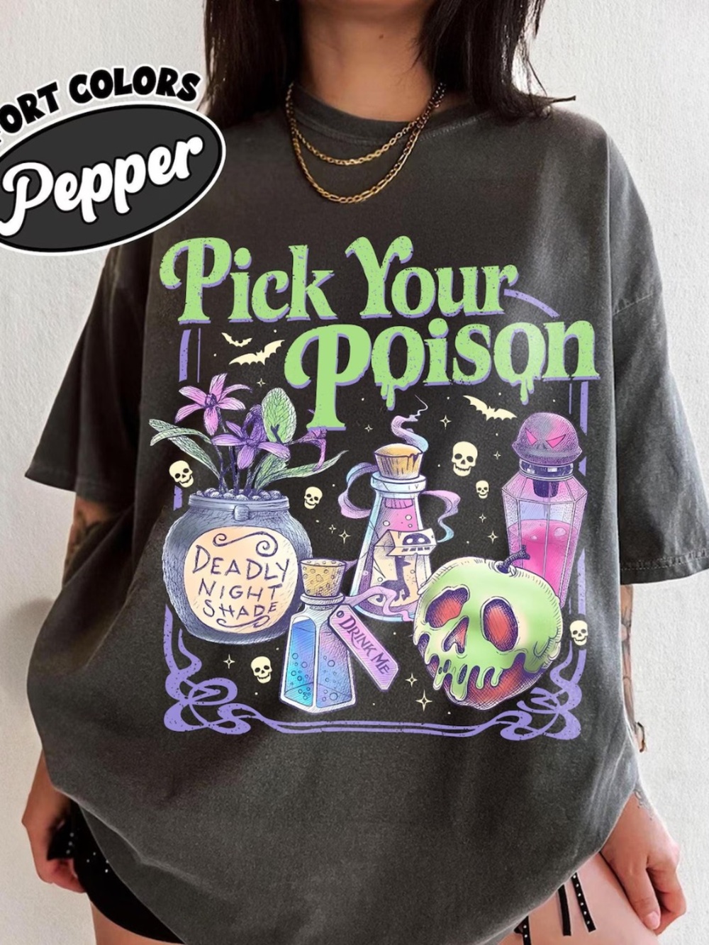 Comfort Colors Pepper 'Pick Your Poison' Graphic Tee